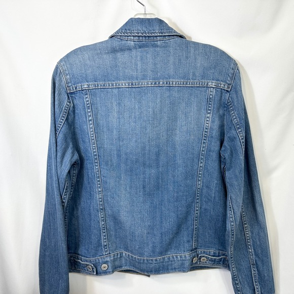 Levis Size Large Denim Jacket Blue Jean Classic Trucker Womens Ranch Country 481 - Picture 9 of 11